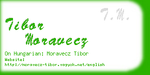 tibor moravecz business card